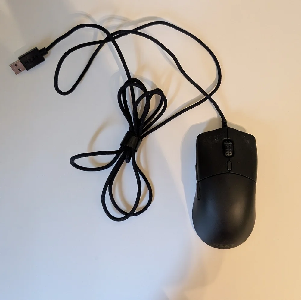 NZXT Black Wired Mouse